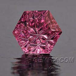 pink tourmaline hexagon
