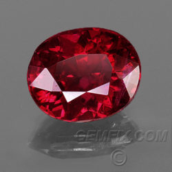 deep red natural red ruby oval unheated untreated
