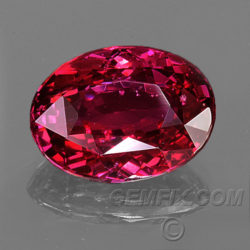 red natural ruby oval unheated untreated