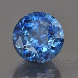 round natural blue sapphire