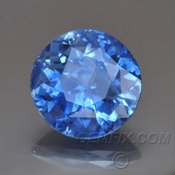 large natural round Blue Sapphire