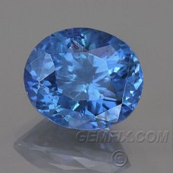 untreated oval Blue Sapphire unheated