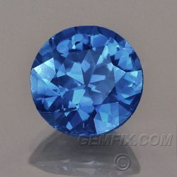 round Blue Sapphire GIA