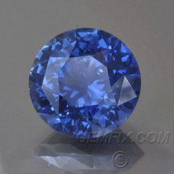 certified round Blue Sapphire