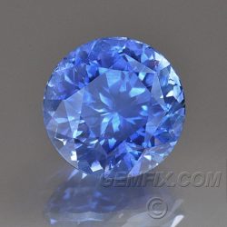cornflower blue sapphire round
