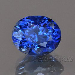 royal blue oval Blue Sapphire