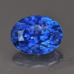 royal blue oval certified sapphire