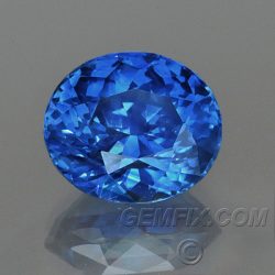 Royal blue Sapphire oval