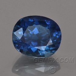natural Blue Sapphire cushion