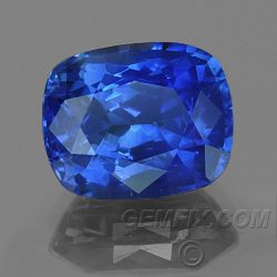 cushion royal blue sapphire