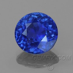 round royal blue natural sapphire
