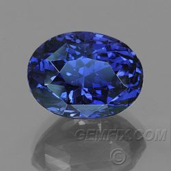 untreated sapphire oval blue purple color change