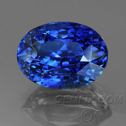 oval royal blue sapphire