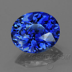 royal blue oval sapphire