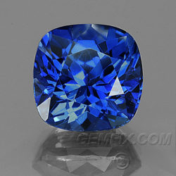 cushion sapphire royal blue