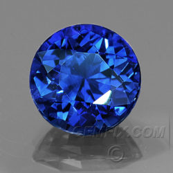 royal blue round natural sapphire