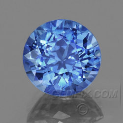 round blue natural sapphire