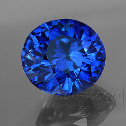 royal blue round oval sapphire natural