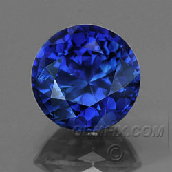 natural sapphire round royal blue
