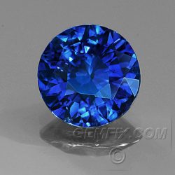 Royal blue sapphire round