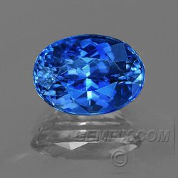 oval natural blue sapphire