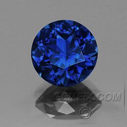 round blue sapphire