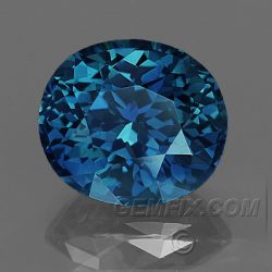 Unheated blue sapphire oval untreated