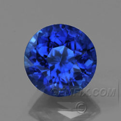 Round Royal Blue Natural Sapphire
