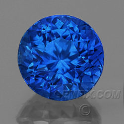 Round Natural Royal Blue Sapphire