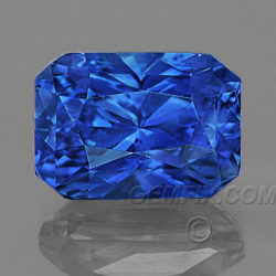 Intense Blue Sapphire Radiant Cut