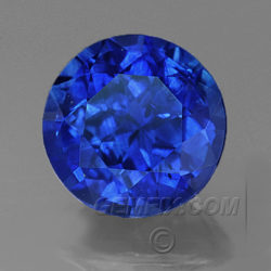 Round Royal Blue Sapphire