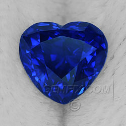 royal Blue Heart Sapphire