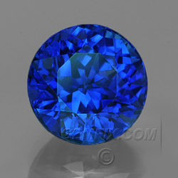 round royal blue Sapphire