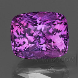 Purple Violet Cushion Sapphire