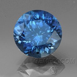 Montana Sapphire Blue Round