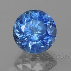 Montana Sapphire round cornflower blue