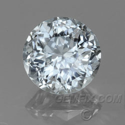 Montana Sapphire round unheated white gray