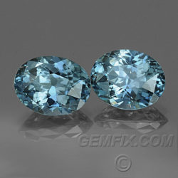 Montana Sapphires matched pair ovals blue