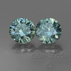 round matched pair Montana Sapphires unheated
