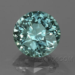 teal round Montana Sapphire