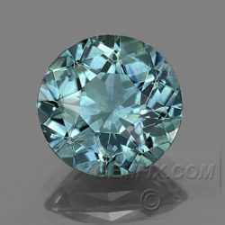 blue green round Montana Sapphire