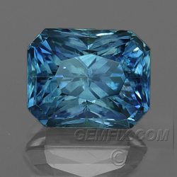 Blue Montana Sapphire Radiant Cut