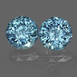 Matched Pair Round Montana Sapphires