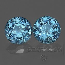 Montana Sapphires Blue Round Pair