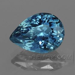 Montana Sapphire blue drop pear shape