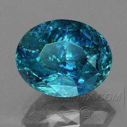 Teal Blue Green Montana Sapphire Oval