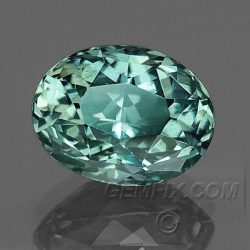 Montana Sapphire blue green oval