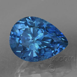 Blue Montana Sapphire Pear