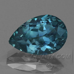 Montana Sapphire blue pear