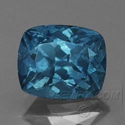 blue cushion Montana Sapphire